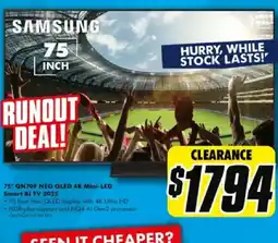 The Good Guys 75° QN70F NEO QLED 4K Mini-LED offer