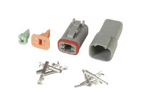 Jaycar Electronics Waterproof Deutsch Connector Set - 4 Way offer