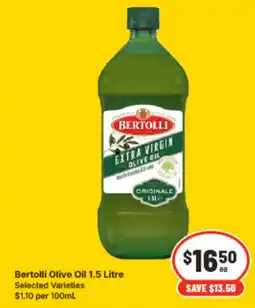 IGA Bertolli Olive Oil offer