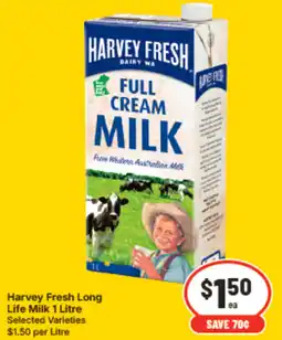 IGA Harvey Fresh Long Life Milk offer