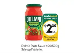 Foodworks Dolmio Pasta Sauce offer