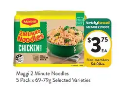 Foodworks Maggi 2 Minute Noodles offer