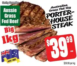 Farmer Jack's Porter- house steak offer