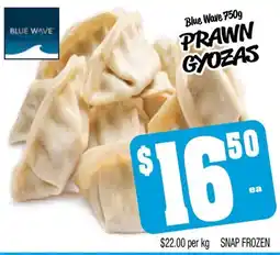 Farmer Jack's Blue wave prawn gyozas offer