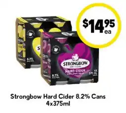 Drakes Strongbow Hard Cider 8.2% Cans offer