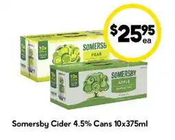 Drakes Somersby Cider 4.5% Cans offer