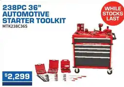 Burson Auto Parts 238pc 36 automotive starter toolkit offer
