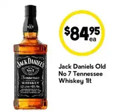 Drakes Jack Daniels Old No 7 Tennessee Whiskey 1lt offer