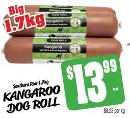 Farmer Jack's Southern raw kangaroo dog roll offer