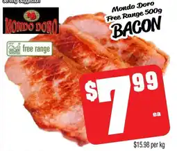 Farmer Jack's Mondo doro free range bacon offer