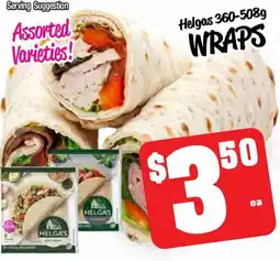 Farmer Jack's Helgas wraps offer