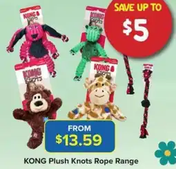 PetO Kong plush knots rope range offer