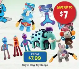 PetO Gigwi Dog Toy Range offer