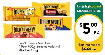 Farmer Jack's Four'N Twenty Meat Pies. offer