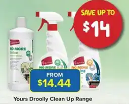 PetO Yours Droolly Clean Up Range offer