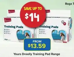 PetO Yours Droolly Training Pad Range offer