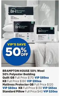 Spotlight BRAMPTON HOUSE 50% Wool 50% Polyester Bedding Quilt QB offer
