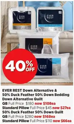 Spotlight EVER REST Down Alternative & 50% Duck Feather 50% Down Bedding Down Alternative Quilt QB offer