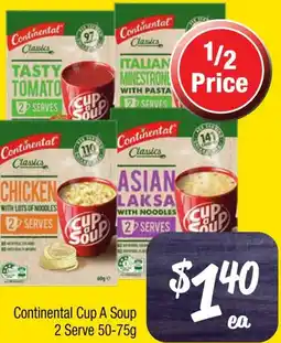 Farmer Jack's Continental Cup A Soup 2 Serve offer