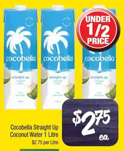 Farmer Jack's Cocobella Straight Up Coconut Water offer