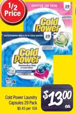 Farmer Jack's Cold Power Laundry Capsules offer