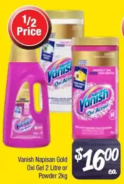 Farmer Jack's Vanish Napisan Gold Oxi Gel or Powder offer