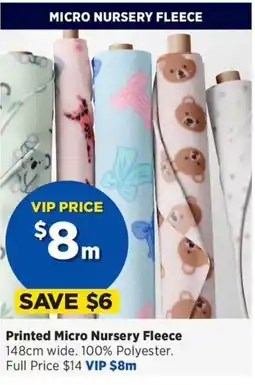 Spotlight Printed Micro Nursery Fleece offer