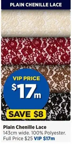 Spotlight Plain Chenille Lace offer