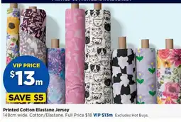 Spotlight Printed cotton elastane jersey offer