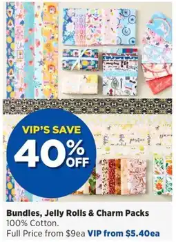 Spotlight Bundles Jelly Rolls & Charm Packs offer