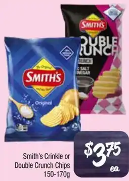 Farmer Jack's Smith's Crinkle or Double Crunch Chips offer