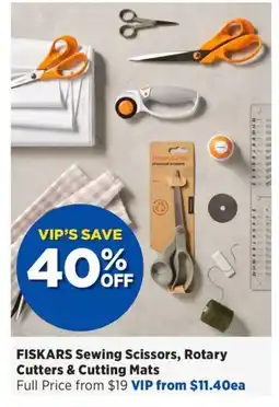 Spotlight Fiskars sewing scissors rotary cutters & cutting mats offer
