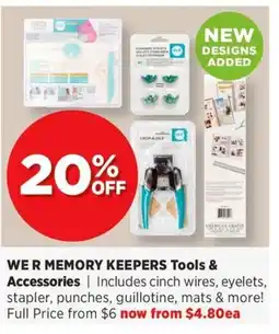 Spotlight We R memory keepers tools & accessories offer