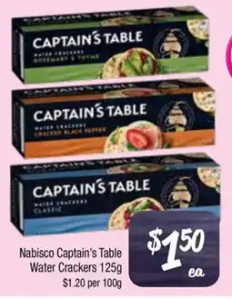 Farmer Jack's Nabisco Captain's Table Water Crackers offer