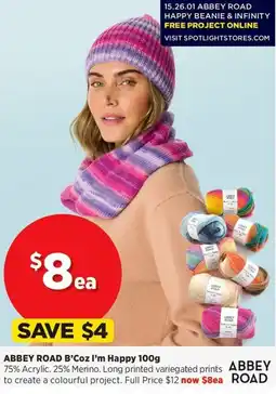 Spotlight Abbey road bcoz im happy offer