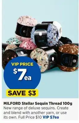 Spotlight Milford stellar sequin thread offer