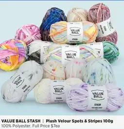 Spotlight Value ball stash plush velour spots & stripes offer