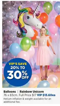 Spotlight Balloons Rainbow Unicorn offer