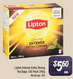 Farmer Jack's Lipton Intense Extra Strong Tea Bags offer