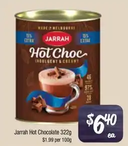 Farmer Jack's Jarrah Hot Chocolate offer