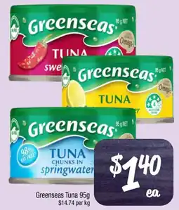 Farmer Jack's Greenseas Tuna offer