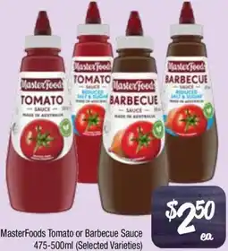 Farmer Jack's MasterFoods Tomato or Barbecue Sauce offer