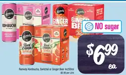 Farmer Jack's Remedy Kombucha, Switchel or Ginger Beer offer