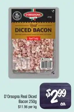 Farmer Jack's D'Orsogna Real Diced Bacon offer