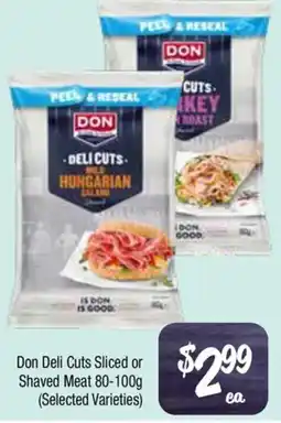 Farmer Jack's Don Deli Cuts Sliced or Shaved Meat offer