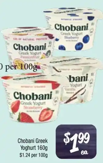 Farmer Jack's Chobani Greek Yoghurt offer