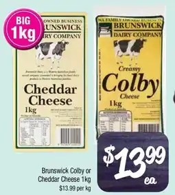 Farmer Jack's Brunswick Colby or Cheddar Cheese offer