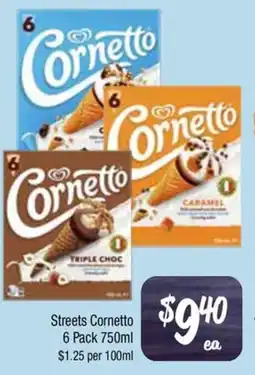 Farmer Jack's Streets Cornetto 6 Pack offer