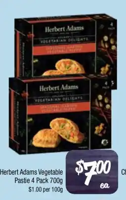 Farmer Jack's Herbert Adams Vegetable Pastie offer