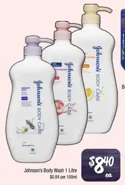 Farmer Jack's Johnson's Body Wash offer